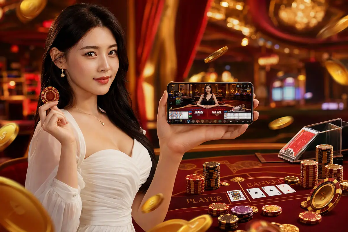 kk77 Baccarat လိုက်ဗ်ဒီလာ ကာစီနို